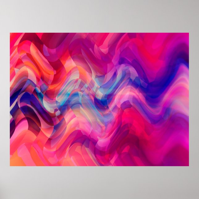 Abstrakter, hellrosa, bunter Hintergrund. Eleg Poster (Vorne)