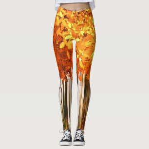 Abstrakter Herbst Leggings