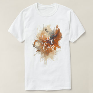 Abstrakter Herbst-Splatter T-Shirt