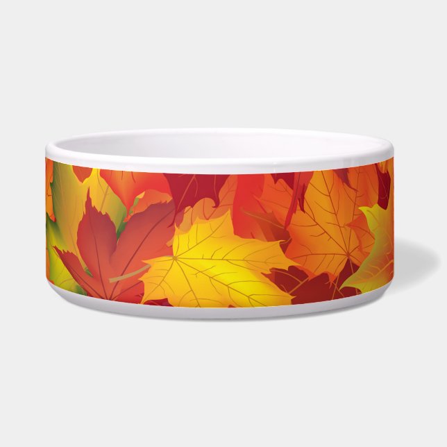 Abstrakter Herbst verlässt Muster Napf (Vorderseite)