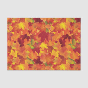 Abstrakter Herbst verlässt Muster Seidenpapier