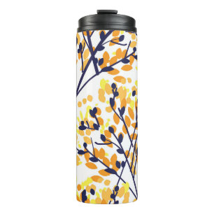 Abstrakter Herbstbaum Modernes Muster Thermosbecher