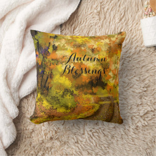 Abstrakter Herbstfall Kissen