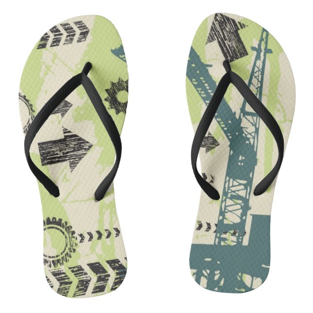 Abstrakter Hightech-Hintergrund Flip Flops (Fußbett)