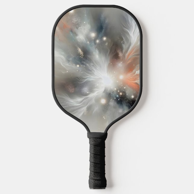 Abstrakter Himmelnebel Pickleball Schläger (Vorderseite)