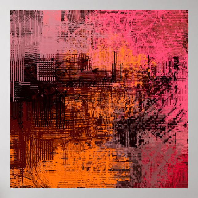 Abstrakter Hintergrund. 2D Illustrationsbild. Ex Poster (Vorne)