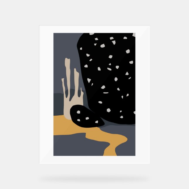 Abstrakter Hintergrund Acrylschild (Vorderseite)