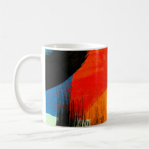 Abstrakter Hintergrund. Akrylfarben. Gemälde auf c Kaffeetasse