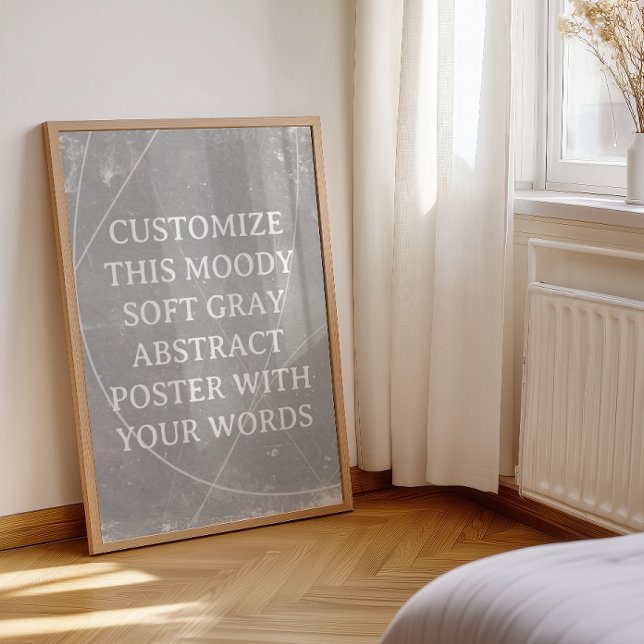 Abstrakter Hintergrund Custom Wedding Poster Grau (Von Creator hochgeladen)