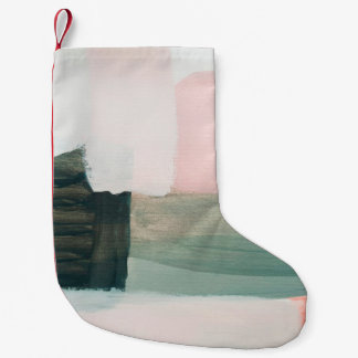 Abstrakter Hintergrund der modernen Kunst. Malerei Kleiner Weihnachtsstrumpf