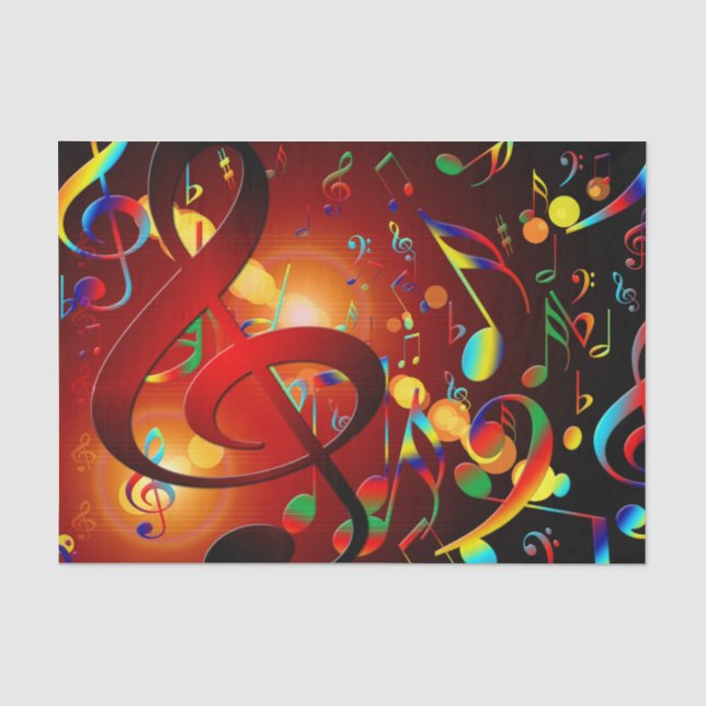 Abstrakter Hintergrund der Musik Seidenpapier (Vorderseite)