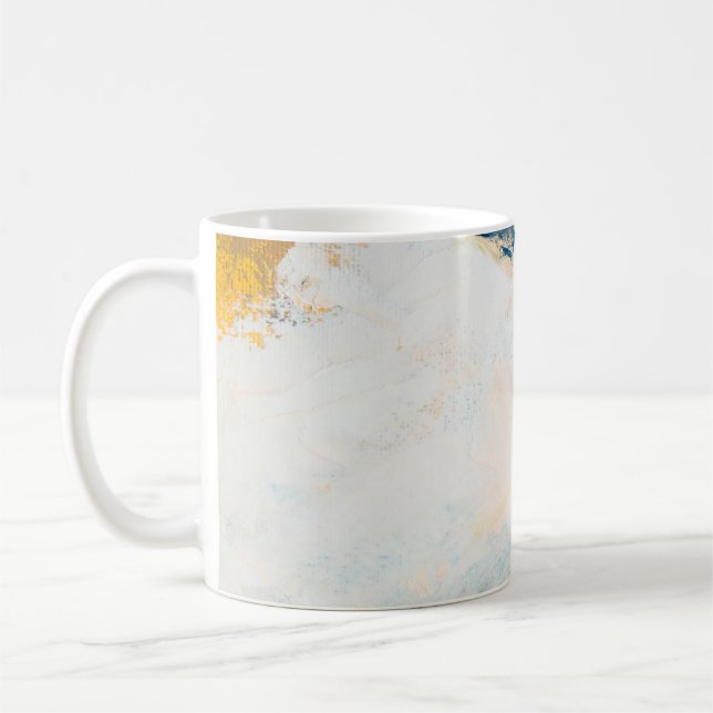 Abstrakter Hintergrund der Ölstruktur. Farbe auf d Kaffeetasse (Links)