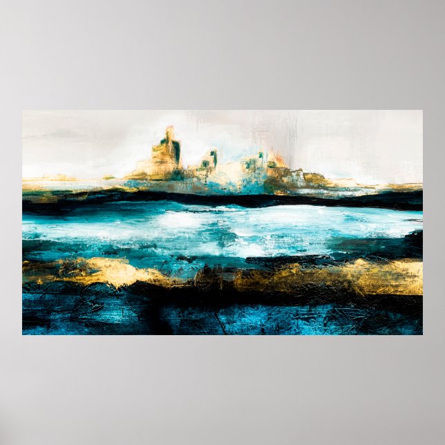 Abstrakter Hintergrund der Ölstruktur. Farbe auf d Poster (Vorne)