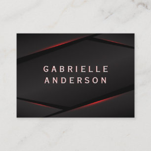 Abstrakter Hintergrund des roten Glühens Visitenkarte