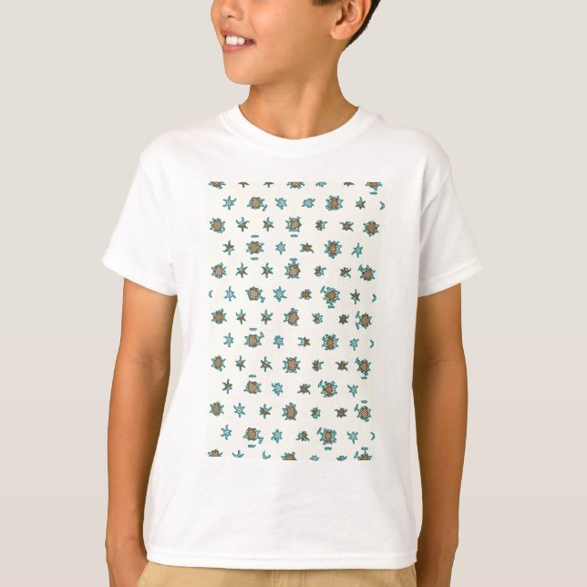 Abstrakter Hintergrund Digital. Geometrisches T-Shirt (Vorderseite)