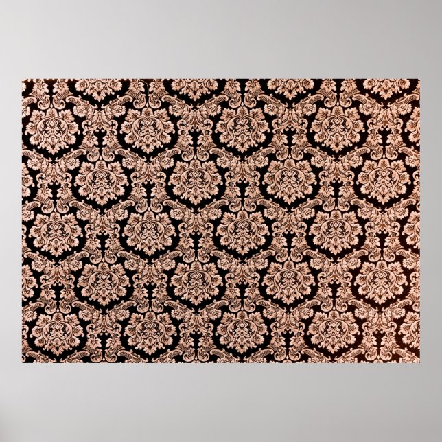 Abstrakter Hintergrund einer schweren, lila Brokat Poster (Vorne)