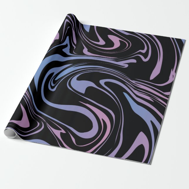 Abstrakter Hintergrund. Flüssiger Marmor. Grippe i Geschenkpapier (Ungerollt)