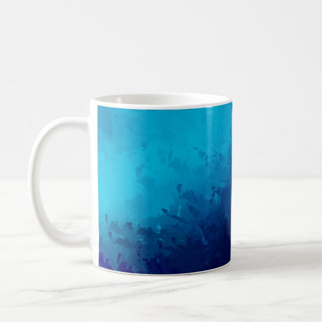 Abstrakter Hintergrund gebürstet. Pinselstrich Kaffeetasse (Links)
