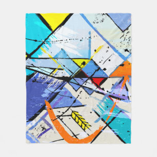 Abstrakter Hintergrund, geometrische Linien, Sprit Fleecedecke