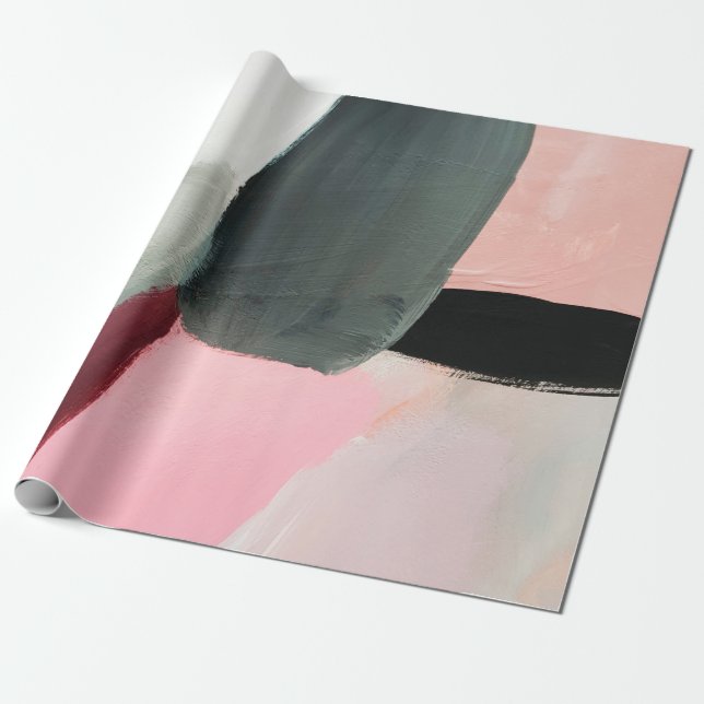 Abstrakter Hintergrund gestrichen. Abstrakte Kunst Geschenkpapier (Ungerollt)