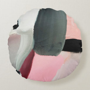 Abstrakter Hintergrund gestrichen. Abstrakte Kunst Rundes Kissen