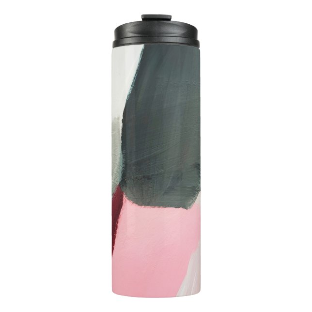 Abstrakter Hintergrund gestrichen. Abstrakte Kunst Thermosbecher (Vorderseite)