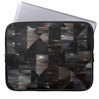 abstrakter Hintergrund. graue Mosaik-Illustration Laptopschutzhülle