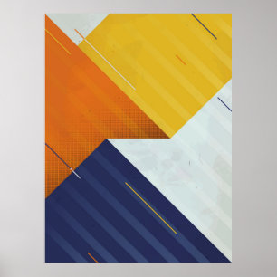 Abstrakter Hintergrund Grunge Textur. Dreieck Poster