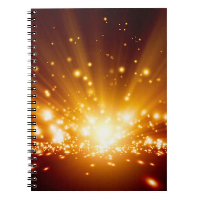 Abstrakter Hintergrund - helles orangefarbenes Lic Notizblock (Vorderseite)
