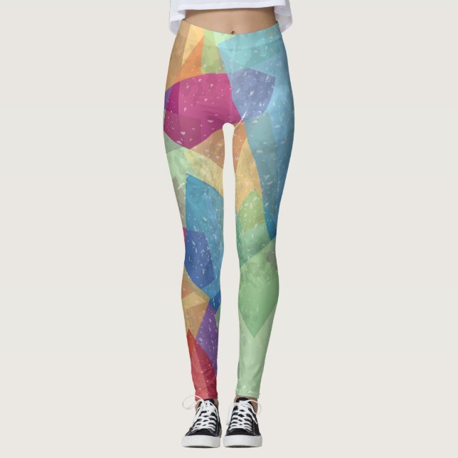 Abstrakter Hintergrund Leggings (Vorderseite)