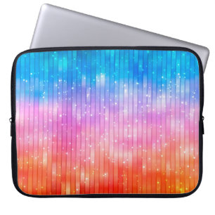Abstrakter Hintergrund. mehrfarbiger glänzender Hi Laptopschutzhülle