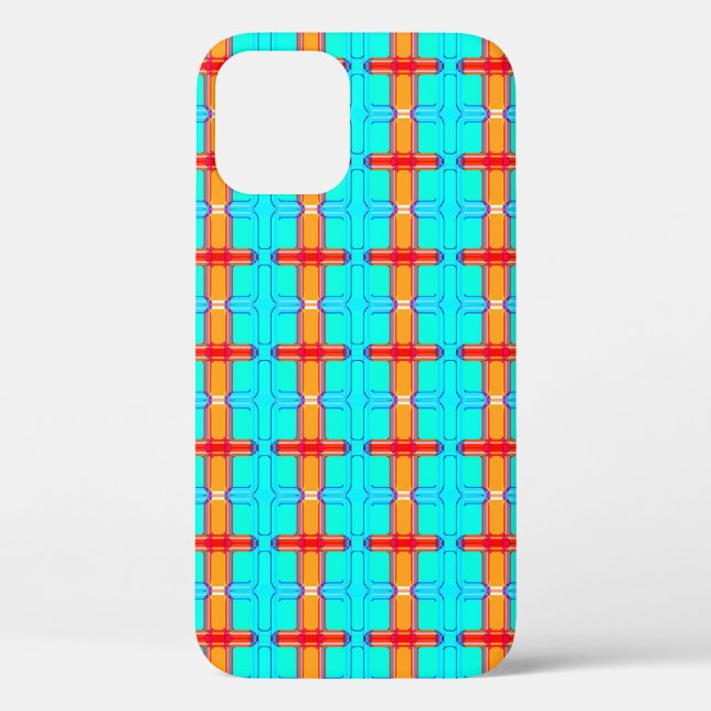 abstrakter Hintergrund | mehrfarbiges Gingham-Must Case-Mate iPhone Hülle (Rückseite)