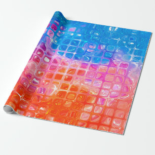 abstrakter Hintergrund.mehrfarbiges Mosaik Geschenkpapier