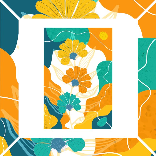 Abstrakter Hintergrund mit Blume Poster (Von Creator hochgeladen)
