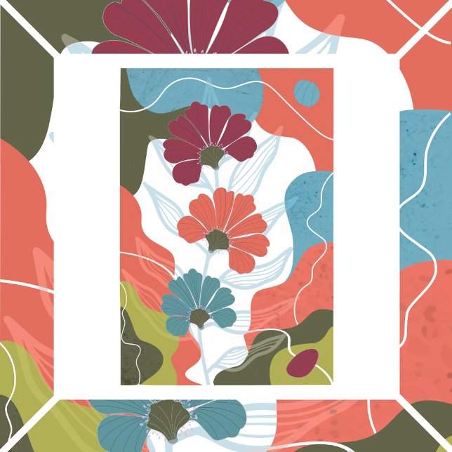 Abstrakter Hintergrund mit Blume Poster (Von Creator hochgeladen)