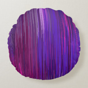 Abstrakter Hintergrund mit dünner vertikaler viole Rundes Kissen