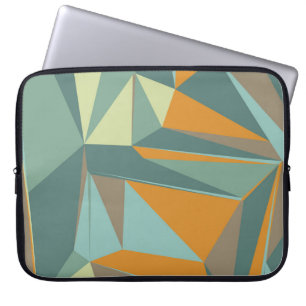 Abstrakter Hintergrund mit farbenfroher Trianglesa Laptopschutzhülle
