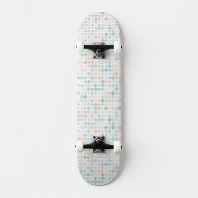 Abstrakter Hintergrund mit gemischten kleinen Skateboard (Vorderseite)