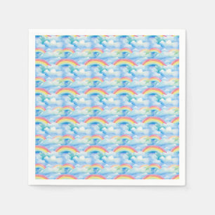 Abstrakter Hintergrund mit Regenbogen Serviette