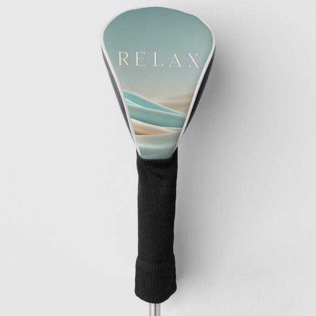 Abstrakter Hintergrund mit "Relax" Text Golf Headcover (Vorderseite)