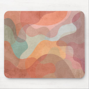 Abstrakter Hintergrund mit überlappenden Pastell-B Mousepad