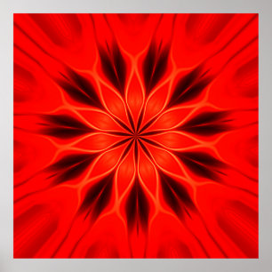 Abstrakter Hintergrund. Orientalischer Kaleidosco Poster