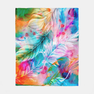 Abstrakter Hintergrund von Aquarellfärbungen und B Fleecedecke