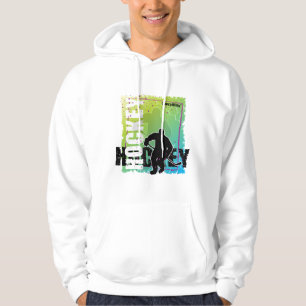 Abstrakter Hockey-Spieler (Mann) Hoodie