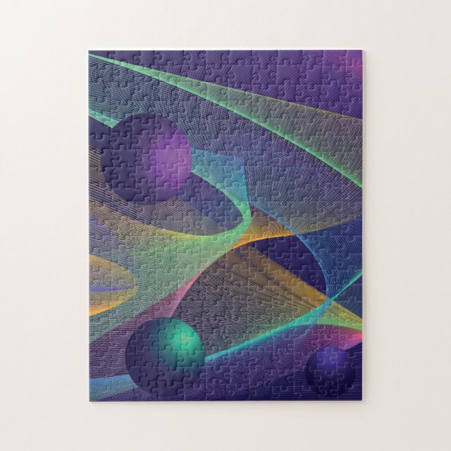 Abstrakter holografischer Hintergrund Puzzle (Vertikal)