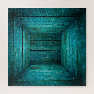 Abstrakter Holzwürfel Puzzle