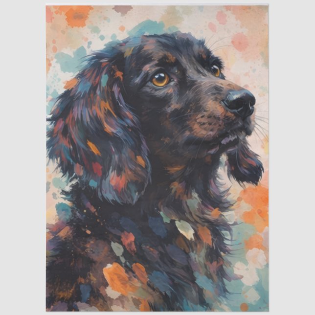 Abstrakter Hund  Seidenpapier (Vorderseite)