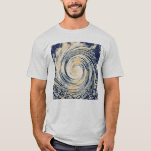 Abstrakter Hurrikan Storm Art T-Shirt