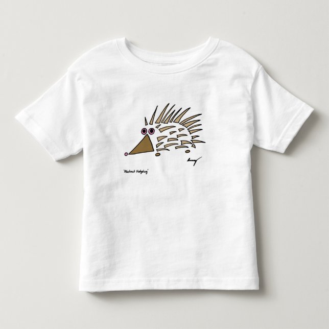 Abstrakter Igel Kleinkinder T - Shirt (Vorderseite)