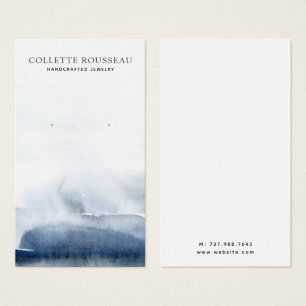 Abstrakter Indigo-Watercolor-Wash